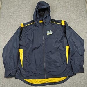 UCLA Bruins Jacket Mens 2XL Blue NCAA Football Holloway Hooded Full Zip